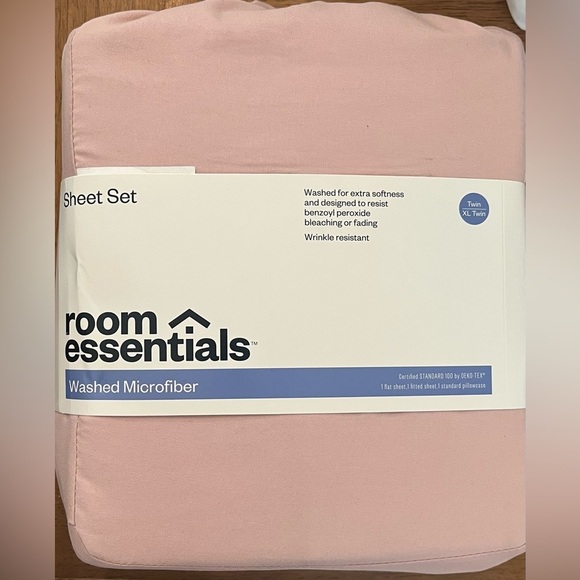 NWT 3 piece sheet set room essentials 3 colors listing for one set twin - Picture 16 of 16
